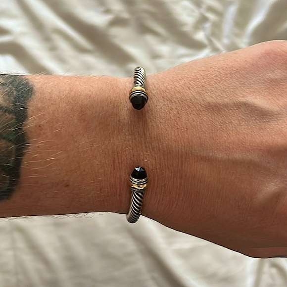 David Yurman Onyx Cable Cuff - Picture 2 of 5